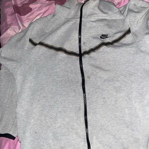 Nike Light Gray Full-Zip Jacket